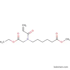 Molecular Structure of 908859-31-4 (Hexanoic acid, 6-[(2-ethoxy-2-oxoethyl)(1-oxo-2-propenyl)amino]-,
methyl ester)