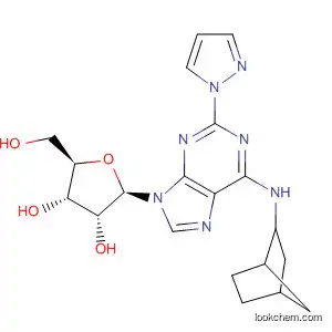 (2R,3R,4S,5R)-2-(6-(Bicyclo[2.2.1]heptan-2-ylamino)-2-(1H-pyrazol-1-yl)-9H-purin-9-yl)-5-(hydroxymethyl)tetrahydrofuran-3,4-diol