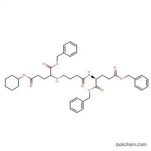Molecular Structure of 915193-93-0 (L-Glutamic acid,
N-[4-[[4-(cyclohexyloxy)-4-oxo-1-[(phenylmethoxy)carbonyl]butyl]amino]-
1-oxobutyl]-, bis(phenylmethyl) ester)