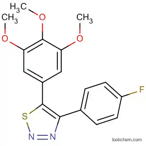 Molecular Structure of 916165-34-9 (1,2,3-Thiadiazole, 4-(4-fluorophenyl)-5-(3,4,5-trimethoxyphenyl)-)