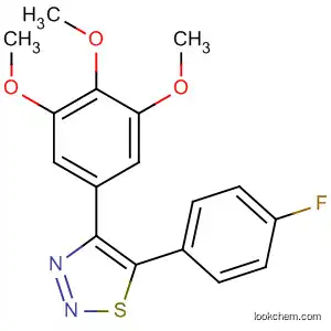 1,2,3-Thiadiazole, 5-(4-fluorophenyl)-4-(3,4,5-trimethoxyphenyl)-