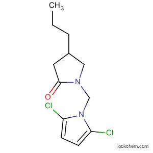 Molecular Structure of 916256-37-6 (2-Pyrrolidinone, 1-[(2,5-dichloro-1H-pyrrol-1-yl)methyl]-4-propyl-)