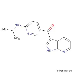 Molecular Structure of 918512-17-1 (Methanone,
[6-[(1-methylethyl)amino]-3-pyridinyl]-1H-pyrrolo[2,3-b]pyridin-3-yl-)