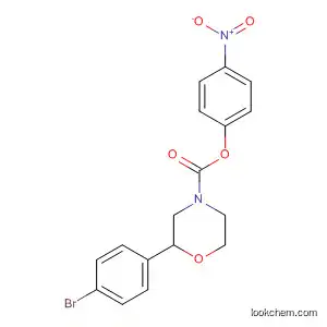 Molecular Structure of 920799-16-2 (4-Morpholinecarboxylic acid, 2-(4-bromophenyl)-, 4-nitrophenyl ester,
(2S)-)