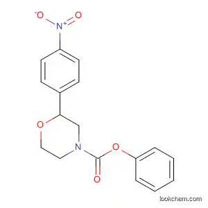 Molecular Structure of 920799-19-5 (4-Morpholinecarboxylic acid, 2-(4-nitrophenyl)-, phenyl ester, (2S)-)