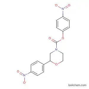 Molecular Structure of 920799-20-8 (4-Morpholinecarboxylic acid, 2-(4-nitrophenyl)-, 4-nitrophenyl ester,
(2S)-)