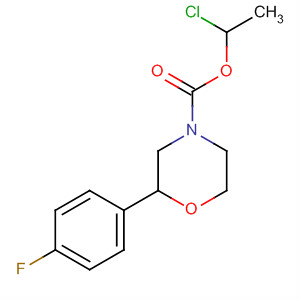 4-Morpholinecarboxylic acid, 2-(4-fluorophenyl)-, 1-chloroethyl ester,  (2S)-
