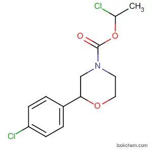 Molecular Structure of 920799-23-1 (4-Morpholinecarboxylic acid, 2-(4-chlorophenyl)-, 1-chloroethyl ester,
(2S)-)