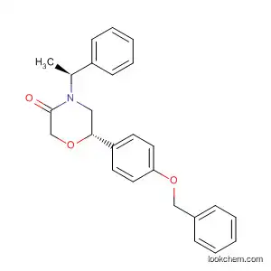 Molecular Structure of 920799-30-0 (3-Morpholinone, 4-[(1S)-1-phenylethyl]-6-[4-(phenylmethoxy)phenyl]-,
(6S)-)