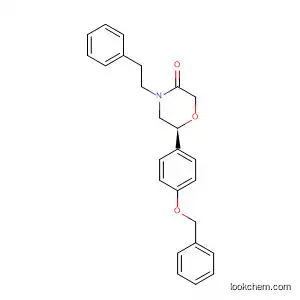 Molecular Structure of 920799-31-1 (3-Morpholinone, 4-(2-phenylethyl)-6-[4-(phenylmethoxy)phenyl]-, (6S)-)