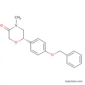 Molecular Structure of 920799-32-2 (3-Morpholinone, 4-methyl-6-[4-(phenylmethoxy)phenyl]-, (6S)-)