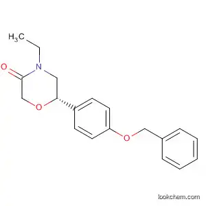 Molecular Structure of 920799-33-3 (3-Morpholinone, 4-ethyl-6-[4-(phenylmethoxy)phenyl]-, (6S)-)