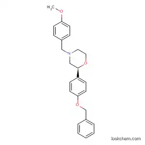 Molecular Structure of 920799-38-8 (Morpholine, 4-[(4-methoxyphenyl)methyl]-2-[4-(phenylmethoxy)phenyl]-,
(2S)-)