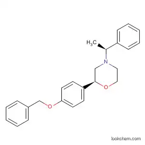 Molecular Structure of 920799-41-3 (Morpholine, 4-[(1S)-1-phenylethyl]-2-[4-(phenylmethoxy)phenyl]-, (2S)-)