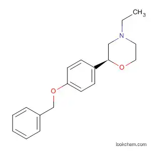Molecular Structure of 920799-44-6 (Morpholine, 4-ethyl-2-[4-(phenylmethoxy)phenyl]-, (2S)-)