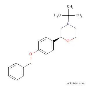 Molecular Structure of 920799-45-7 (Morpholine, 4-(1,1-dimethylethyl)-2-[4-(phenylmethoxy)phenyl]-, (2S)-)