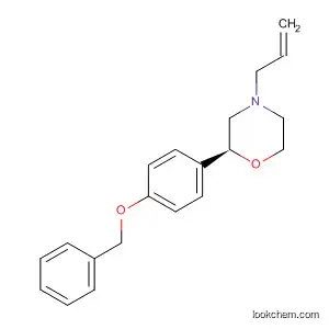 Molecular Structure of 920799-46-8 (Morpholine, 2-[4-(phenylmethoxy)phenyl]-4-(2-propen-1-yl)-, (2S)-)