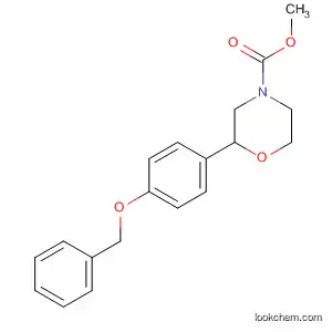 Molecular Structure of 920799-47-9 (4-Morpholinecarboxylic acid, 2-[4-(phenylmethoxy)phenyl]-, methyl
ester, (2S)-)