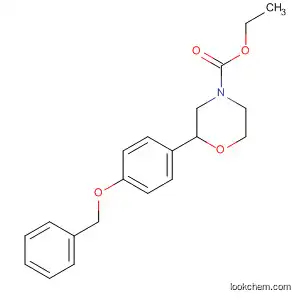 Molecular Structure of 920799-48-0 (4-Morpholinecarboxylic acid, 2-[4-(phenylmethoxy)phenyl]-, ethyl ester,
(2S)-)