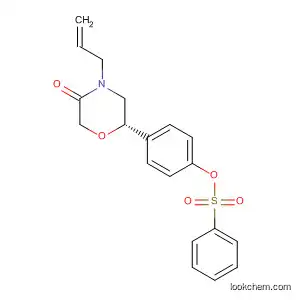 Molecular Structure of 920799-86-6 (3-Morpholinone, 6-[4-[(phenylsulfonyl)oxy]phenyl]-4-(2-propen-1-yl)-,
(6S)-)