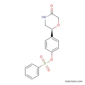Molecular Structure of 920799-87-7 (3-Morpholinone, 6-[4-[(phenylsulfonyl)oxy]phenyl]-, (6S)-)