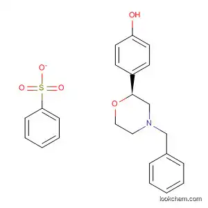 Molecular Structure of 920799-88-8 (Phenol, 4-[(2S)-4-(phenylmethyl)-2-morpholinyl]-, 1-benzenesulfonate)