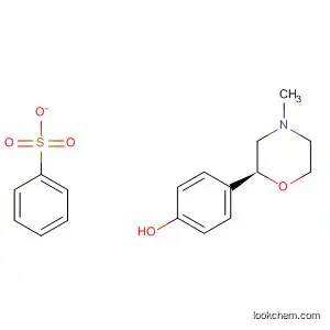 Molecular Structure of 920799-94-6 (Phenol, 4-[(2S)-4-methyl-2-morpholinyl]-, 1-benzenesulfonate)