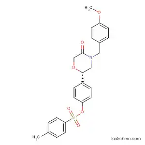 Molecular Structure of 920800-04-0 (3-Morpholinone,
4-[(4-methoxyphenyl)methyl]-6-[4-[[(4-methylphenyl)sulfonyl]oxy]phenyl]-,
(6S)-)