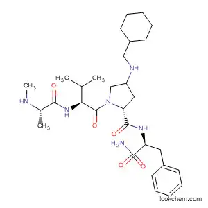 Molecular Structure of 921192-29-2 (L-Phenylalaninamide,
N-methyl-L-alanyl-L-valyl-4-[(cyclohexylmethyl)amino]prolyl-)