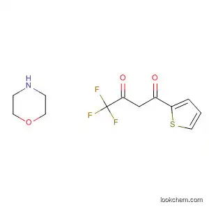 Molecular Structure of 921603-22-7 (1,3-Butanedione, 4,4,4-trifluoro-1-(2-thienyl)-, compd. with morpholine
(1:1))