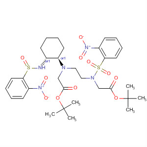 Glycine,  N-[2-[[2-(1,1-dimethylethoxy)-2-oxoethyl][(1R,2R)-2-[[(2-nitrophenyl)sulf  onyl]amino]cyclohexyl]amino]ethyl]-N-[(2-nitrophenyl)sulfonyl]-,  1,1-dimethylethyl ester, rel-