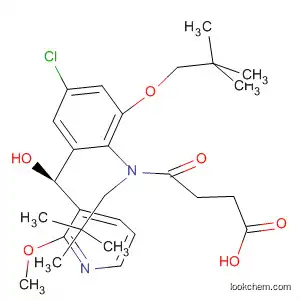 Molecular Structure of 922162-01-4 (Butanoic acid,
4-[[4-chloro-2-(2,2-dimethylpropoxy)-6-[(S)-hydroxy(2-methoxy-3-pyridin
yl)methyl]phenyl](2,2-dimethylpropyl)amino]-4-oxo-)