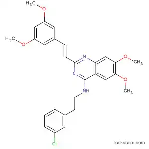 4-Quinazolinamine,
N-[2-(3-chlorophenyl)ethyl]-2-[(1E)-2-(3,5-dimethoxyphenyl)ethenyl]-6,7-
dimethoxy-