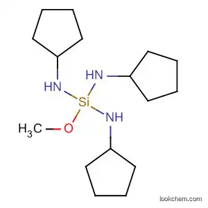 Molecular Structure of 923560-86-5 (Silanetriamine, N,N',N''-tricyclopentyl-1-methoxy-)