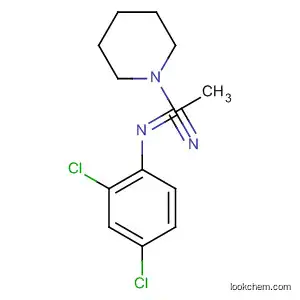 Molecular Structure of 923576-50-5 (1-Piperidineacetonitrile, a-[(2,4-dichlorophenyl)imino]-)