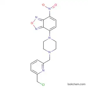 Molecular Structure of 923950-48-5 (2,1,3-Benzoxadiazole,
4-[4-[[6-(chloromethyl)-2-pyridinyl]methyl]-1-piperazinyl]-7-nitro-)