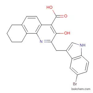 Molecular Structure of 924633-73-8 (Benzo[h]quinoline-4-carboxylic acid,
2-[(5-bromo-1H-indol-3-yl)methyl]-7,8,9,10-tetrahydro-3-hydroxy-)