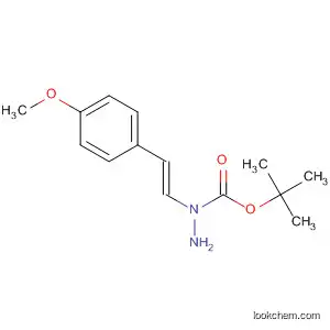 Molecular Structure of 924880-00-2 (Hydrazinecarboxylic acid, 1-[(1E)-2-(4-methoxyphenyl)ethenyl]-,
1,1-dimethylethyl ester)
