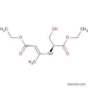 2-Butenoic acid,
3-[[(1S)-2-ethoxy-1-(hydroxymethyl)-2-oxoethyl]amino]-, ethyl ester