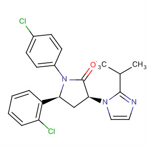 2-Pyrrolidinone,  5-(2-chlorophenyl)-1-(4-chlorophenyl)-3-[2-(1-methylethyl)-1H-imidazol-  1-yl]-, (3S,5S)-