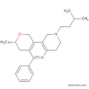 Molecular Structure of 927385-63-5 (2H-Pyrano[4,3-c][1,6]naphthyridine,
1,3,4,7,8,10-hexahydro-8-methyl-2-(3-methylbutyl)-6-phenyl-, (8S)-)