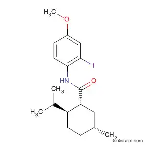 Cyclohexanecarboxamide,
N-(2-iodo-4-methoxyphenyl)-5-methyl-2-(1-methylethyl)-, (1R,2S,5R)-