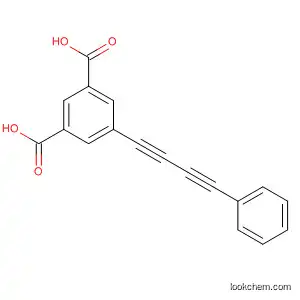 Molecular Structure of 928155-82-2 (1,3-Benzenedicarboxylic acid, 5-(4-phenyl-1,3-butadiyn-1-yl)-)