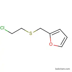 Molecular Structure of 19155-44-3 (Furan, 2-[[(2-chloroethyl)thio]methyl]-)