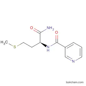 Molecular Structure of 1948-68-1 (3-Pyridinecarboxamide, N-[1-(aminocarbonyl)-3-(methylthio)propyl]-,
(S)-)