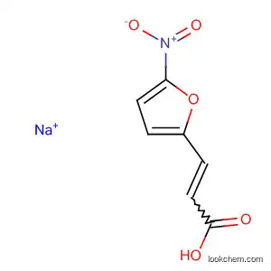 Molecular Structure of 38665-24-6 (2-Propenoic acid, 3-(5-nitro-2-furanyl)-, sodium salt)