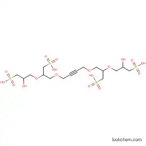 Molecular Structure of 40456-32-4 (4,7,12,15-Tetraoxaoctadec-9-yne-1,18-disulfonic acid,
2,17-dihydroxy-5,14-bis(sulfomethyl)-)