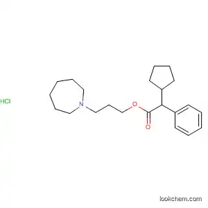 Molecular Structure of 51535-63-8 (Benzeneacetic acid, a-cyclopentyl-,
3-(hexahydro-1H-azepin-1-yl)propyl ester, hydrochloride)