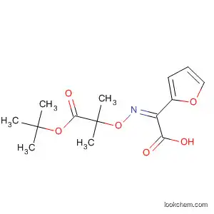Molecular Structure of 56834-08-3 (2-Furanacetic acid,
a-[[2-(1,1-dimethylethoxy)-1,1-dimethyl-2-oxoethoxy]imino]-, (Z)-)