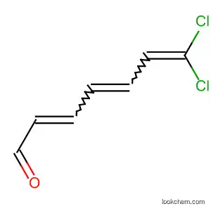 Molecular Structure of 59740-53-3 (2,4,6-Heptatrienal, 7,7-dichloro-)